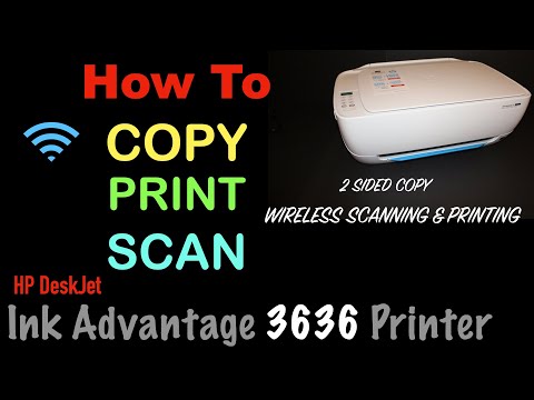 How to COPY, PRINT & SCAN with HP DeskJet 3636 All-in-one printer ?