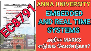 Anna University Embedded and Real Time Systems Important Questions | ERTS | EC8791