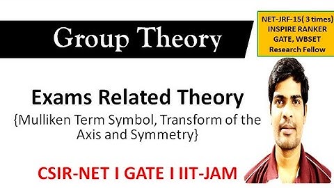 Group Theory for CSIR NET GATE | Mulliken Symbol for Irreducible represent | Group Theory in Hindi