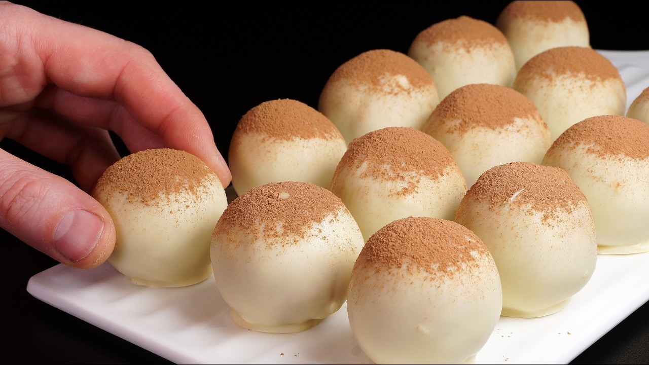 Шарики тирамису! Домашний десерт, который не требует выпечки!