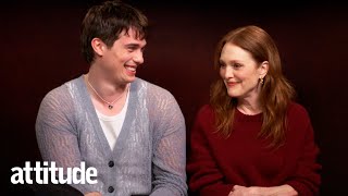 Famous Mary & George's Nicholas Galitzine and Julianne Moore on gay sex scenes and Red, White & Royal Blue Wealth