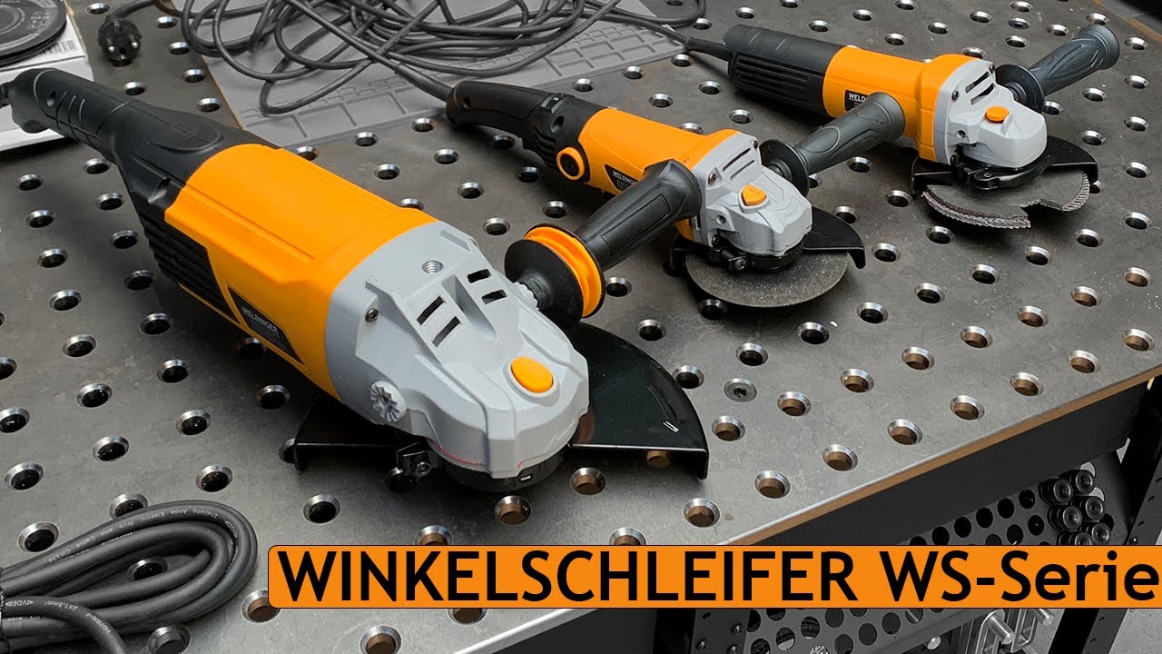 Winkelschleifer Vergleich WS-Serie (WS-1, WS-2, WS-3) von WELDINGER | Erklärung & Schnellspannmutter