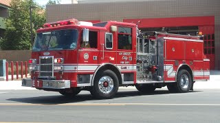 LAFD Engine 7 (Reserve) Responding