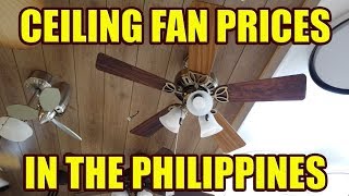 Ceiling Fan Prices In The Philippines.
