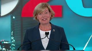 Senator Tammy Baldwin at the Democratic National Convention