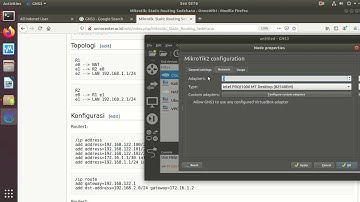 20200330 GNS3 Mikrotik routing statik