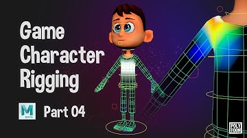 Autodesk Maya - Game Character Rigging part 04 (basic skinning, skin weight) - #21