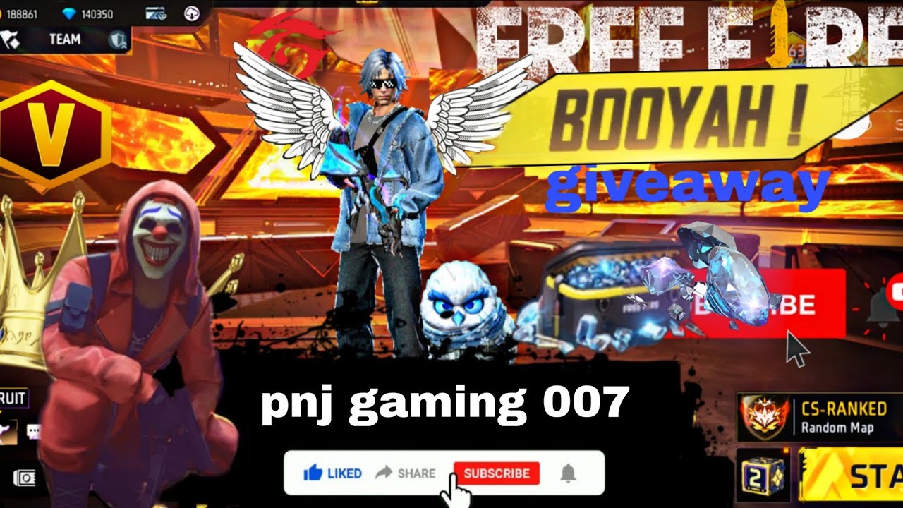 PNJ GAMING 007 is liveFree Fire MAX  Big Give Away Join To Challan And Subscribe Friends 👍💯🔥