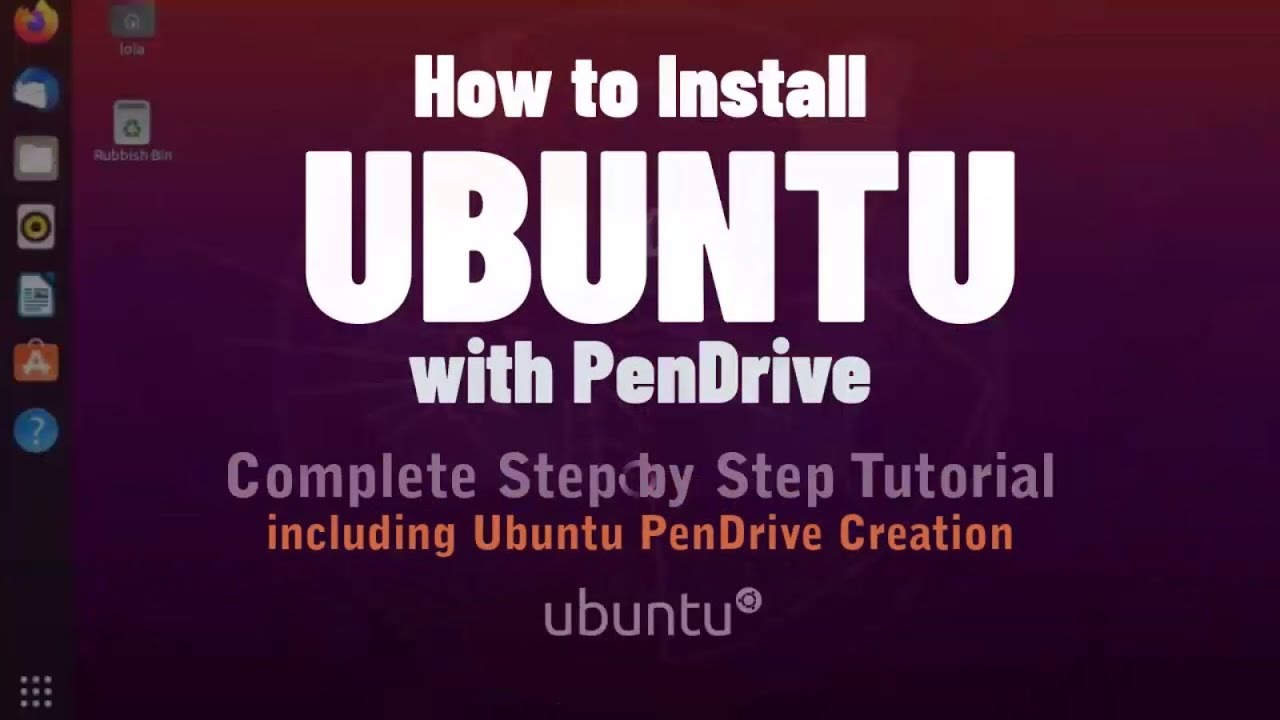 How to Install Ubuntu (Linux) with PenDrive : Complete Step by Step ...