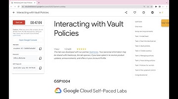 Interacting with Vault Policies || #qwiklabs || #GSP1004 ||  [With Explanation🗣️]