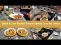 Quick &amp; Easy Roasted Tomato Shrimp Pasta for Dinner