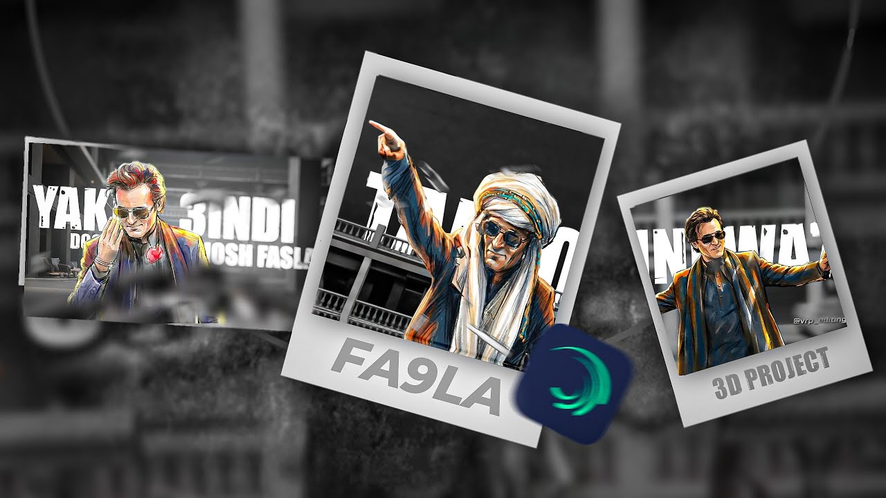 Fa9la Song 3D Lyrics Video Editing In Alight Motion | 3D Camera Movement Video Editing 🔥♨️