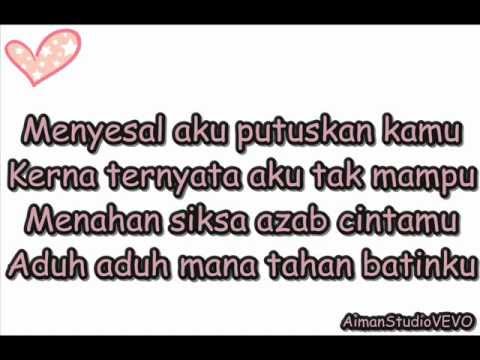 Klangit Sesal Mendua Lirik Lyrics Youtube