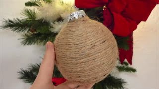 How to Make a Twine Ball Christmas Ornament