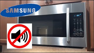 How to MUTE Samsung Microwave Beeping Noise Pressing Key Buttons