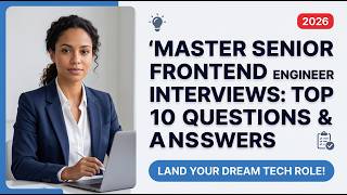 Top 10 Senior Frontend Engineer Interview Questions (And How to Answer Like a Pro!) 🚀