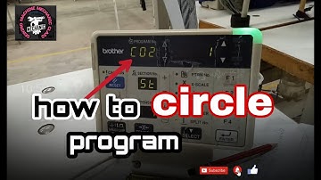 Brother #ke- 430f bartack #machine of circle program tutorial #