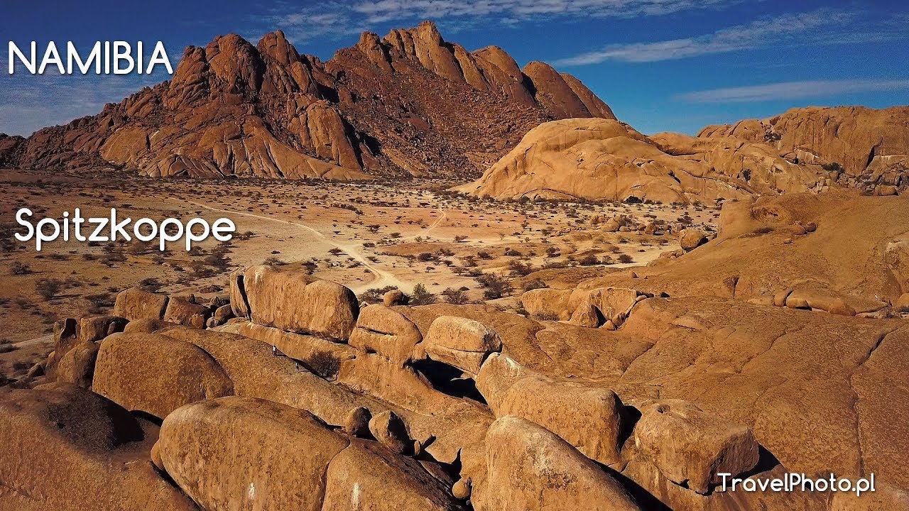 NAMIBIA - Spitzkoppe, aerial movie (4K)