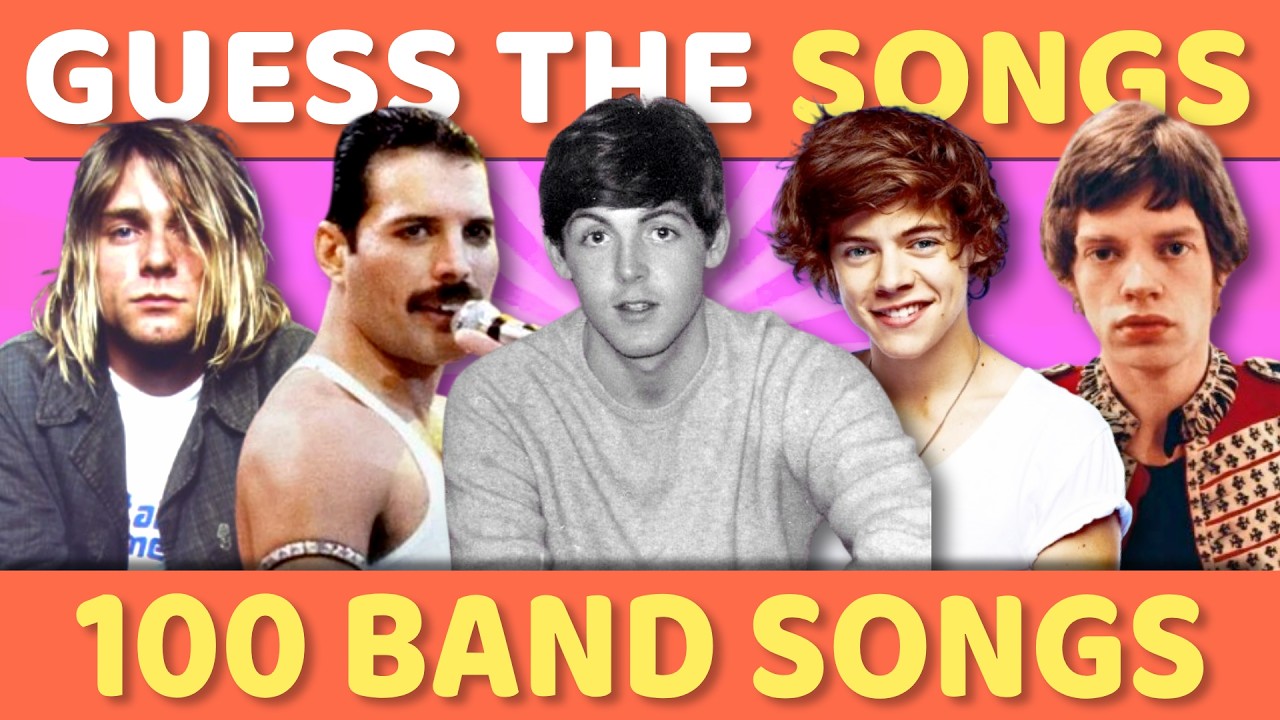 GUESS THE 100 ICONIC BAND SONGS 🎵 🎸 ULTIMATE BAND SONGS | Music Quiz