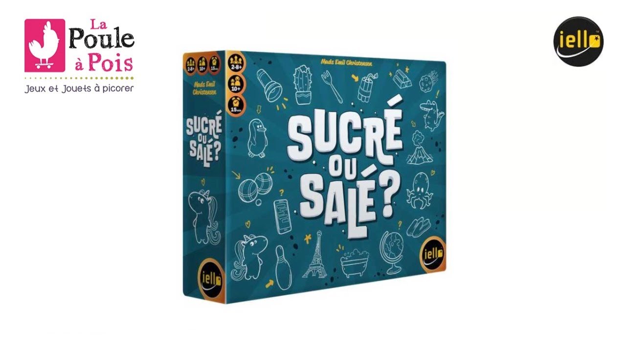 IELLO Sucré Ou Salé – Jeu Coopératif D'ambiance Et Déduction – Version Française – Dès 10 Ans – 2 à 12 Joueurs