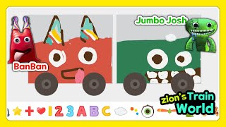 Labo Train Draw & Race Train Game #25 Jumbo Josh & BanBan screenshot 4