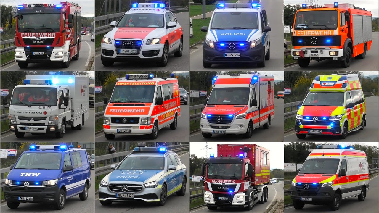 [ZUGBRAND in TUNNEL | NON-STOP EINSATZFAHRTEN!] Großeinsatz Hilfsorganisationen in Efringen-Kirchen!