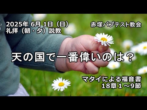 天の国で一番偉いのは？　マタイによる福音書18章1～9節　赤塚バプテスト教会（朝・夕）礼拝説教　石堂雅彦牧師