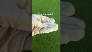 Real diamonds on a ball marker #golf #golfer #golfcourse #golfgear #jewelry