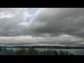 Time Lapse of Rain Squall Over Possession Sound in Mukilteo Washington