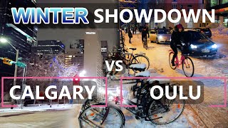 Calgary VS Oulu  WINTER Safe Cycling Showdown | Collab with @Shifter_Cycling