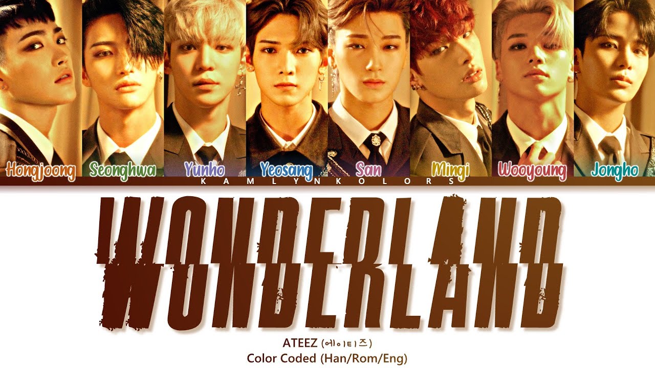 ATEEZ (에이티즈) 'WONDERLAND' (Color Coded Lyrics Han|Rom|Eng
