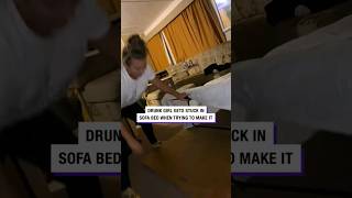 Girl Gets Stuck In Sofa Bed When Trying To Make It