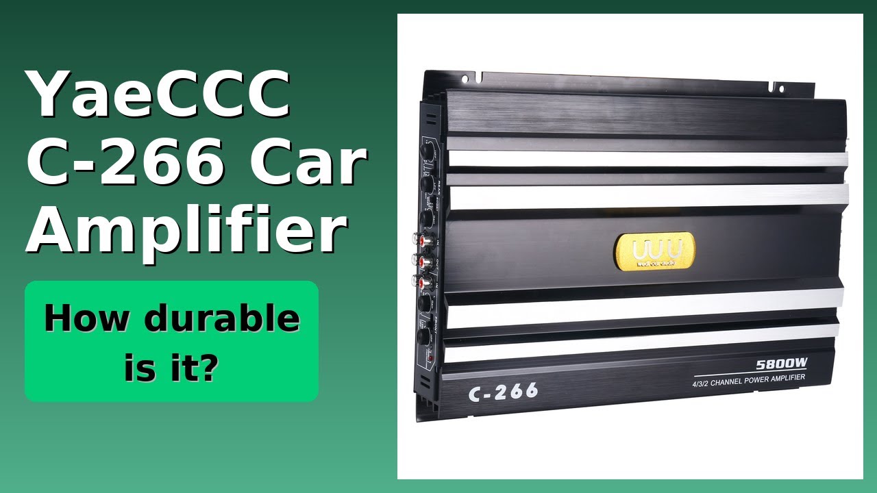 キキページ REVIEW (2026): YaeCCC C-266 Car Amplifier. Features. - YouTube
