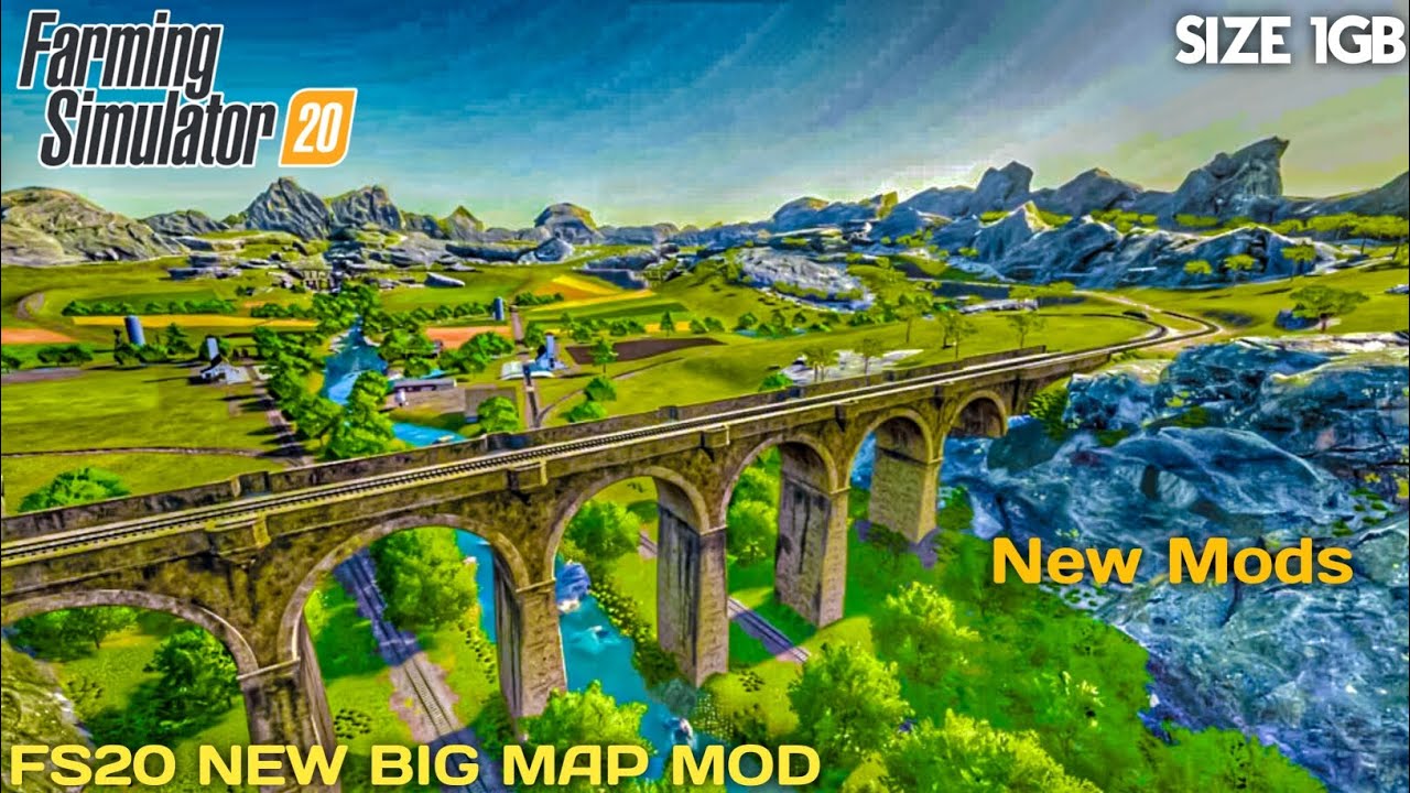FS20 New Big Map with New Mods | FS20 Mod Apk | Farming simulator 20 ...