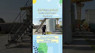FRP Storage Tank Water Test On-site! #frp #watertank #watertreatment #waterstorage