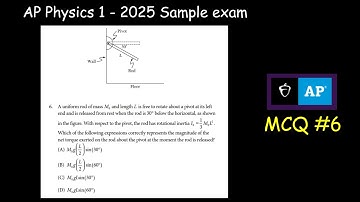 A uniform rod of mass M0 and length L is free to rotate about a pivot at its left end and is releas