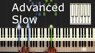 Canon in D - Piano Tutorial Easy SLOW - Pachelbel  - How To Play (Synthesia) chords