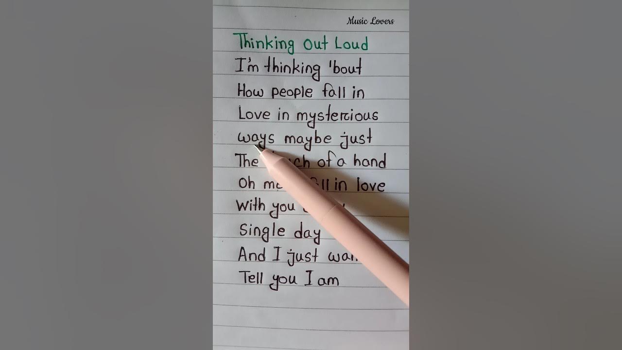 Thinking Out Loud πΌ ~ Ed Sheeran #lyrics #song #shorts Thinking Out Loud πΌ ~ Ed Sheeran #lyrics #song #shorts