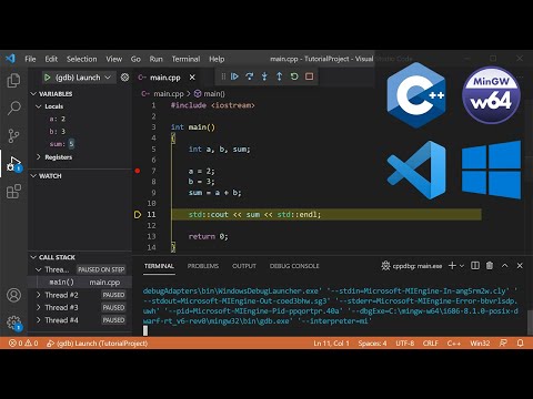 C++ Setup in VS Code with g++ and gdb on Windows 10