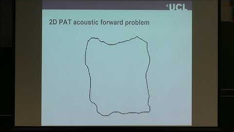 Prof. Simon Arridge | Dynamic PhotoAcoustic Tomography
