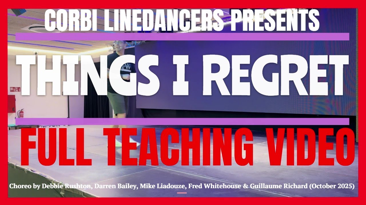 Things I Regret LINE DANCE (Teaching Video)