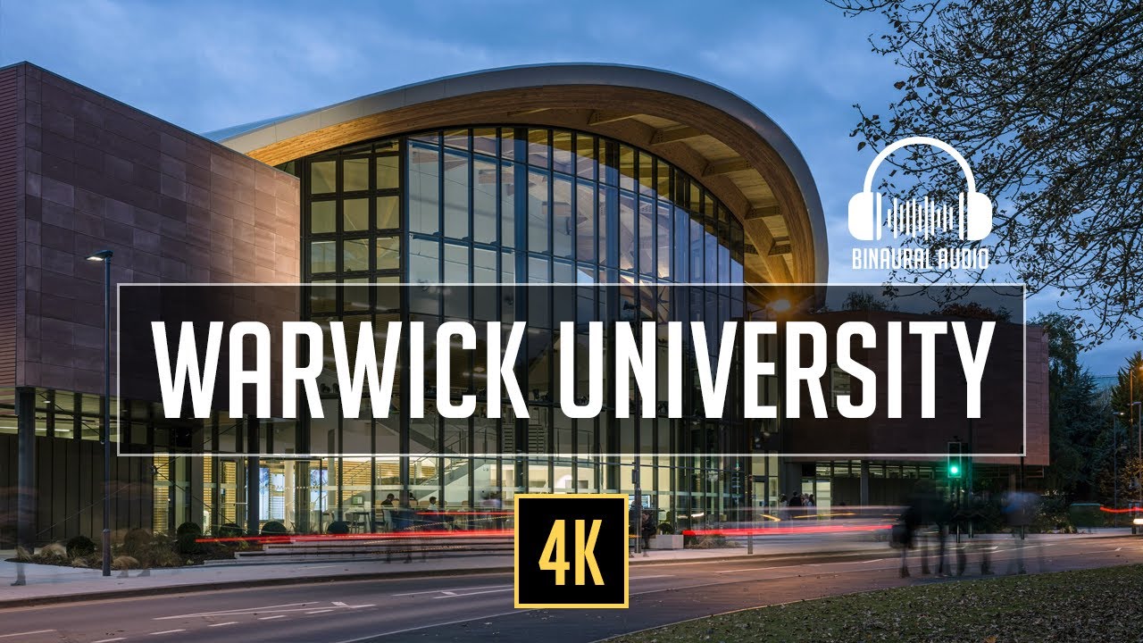 Warwick University Coventry - Waling Tour - Travel Guide - 4K Walks, Binaural Audio