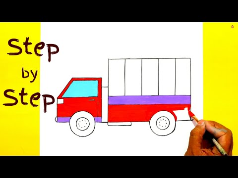 How to Draw Concrete Mixer Truck || Shaem Art - video Dailymotion