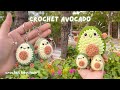 How to crochet an avocado  easy amigurumi kechain tutorial  beginnerfriendly l monua diy