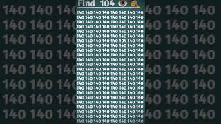 Find  104 ✌🕵 #logicpuzzles  #testyourbrain #mathpuzzles