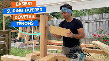 Easiest Sliding Tapered Dovetail Joint - Tapered Dovetailed Tenon Router Jig