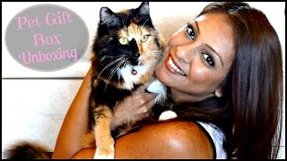 Pet Gift Box Unboxing + My Cat's Reaction! │ Monthly Pet Subscription Box Review!