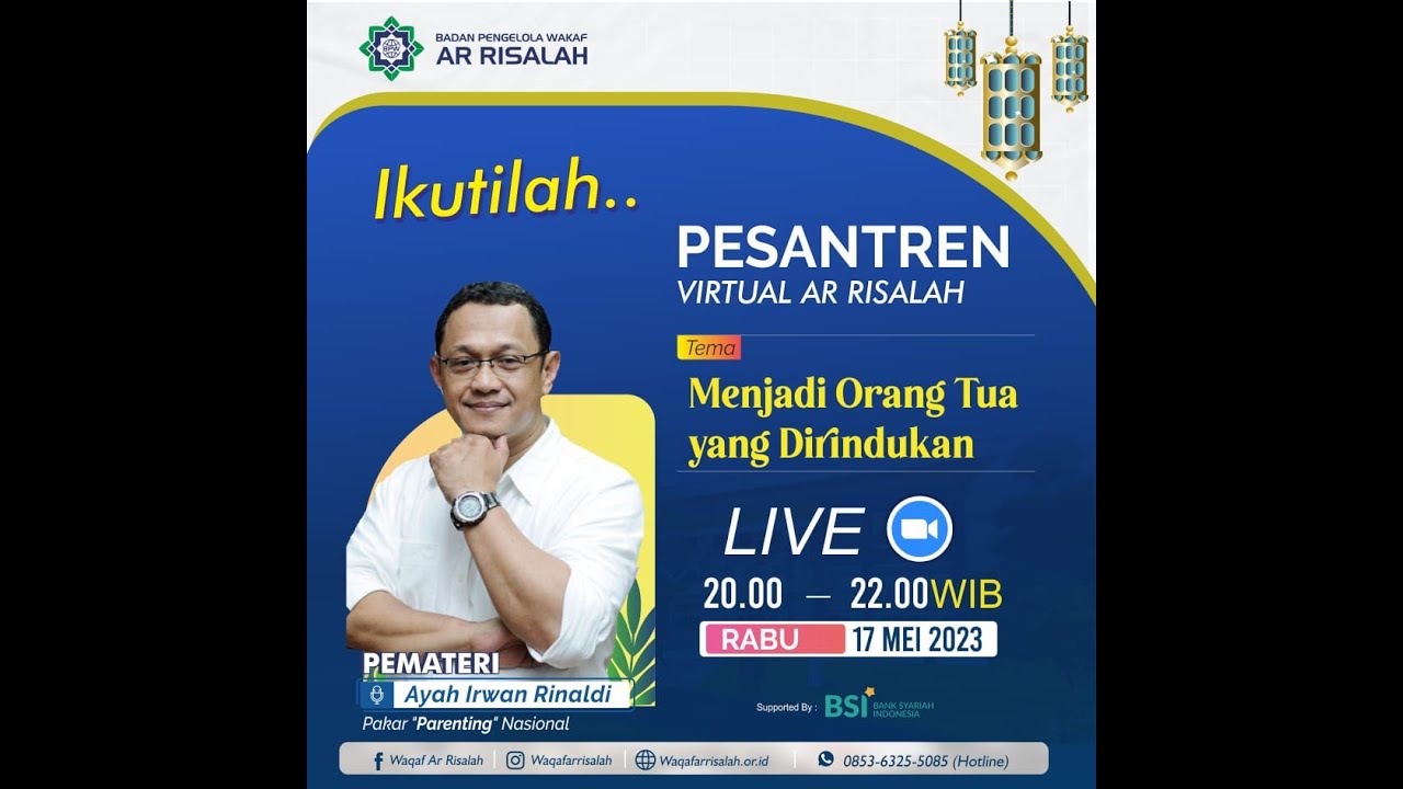 Pesantren Virtual Edisi Parenting Bersama Ayah Irwan Rinaldi - YouTube
