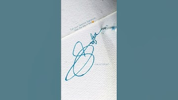 Creating Signature, but in 5 sec! Satisfying! #art #calligraphy #satisfying #signature