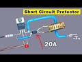 Short circuit indicator project, Build a short circuit protection circuit